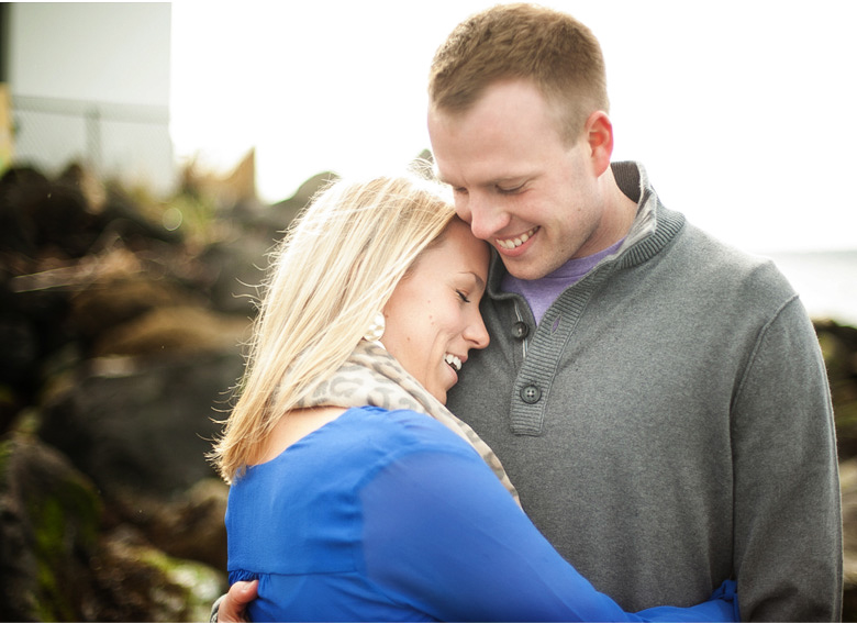 Clinton James Photography Engagement Session at Seattle Discovery Park with lighthouse beach historic buildings (4)