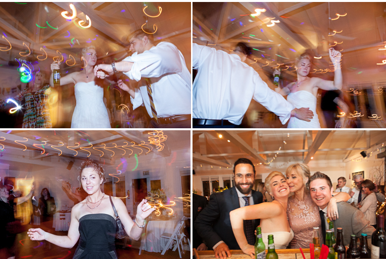 winter wedding reception photo in san juan islands